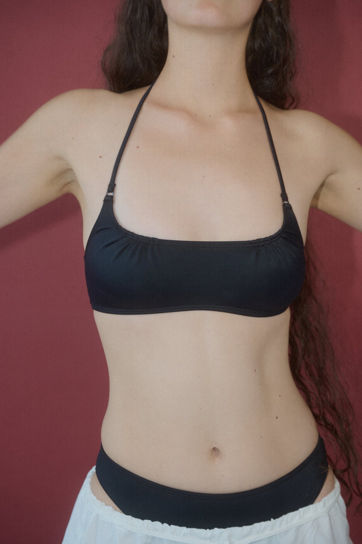 Nu Swim:  Venus Halter Bikini Top - Morpho