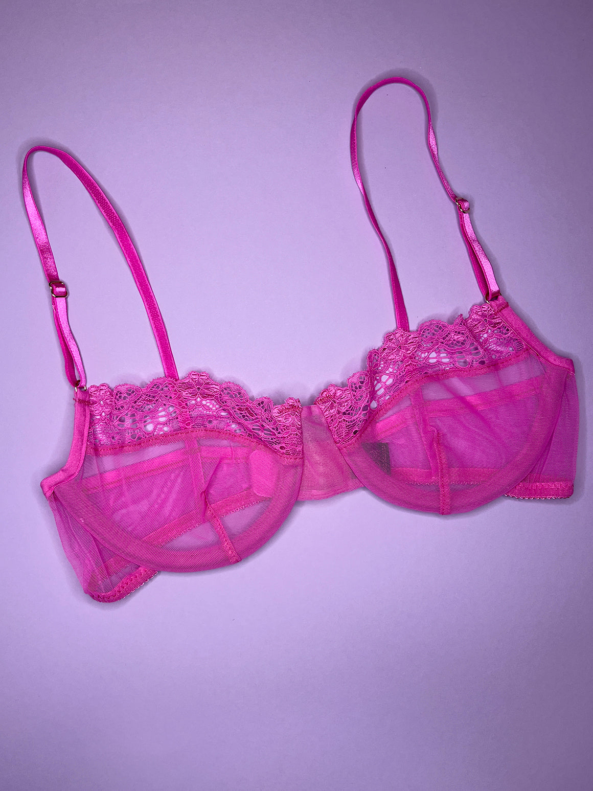 Only Hearts: Vintage Lace Underwire Bra - French Rose