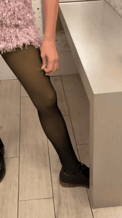 Stems: Fleece Lined Skin Illusion Tights - Black