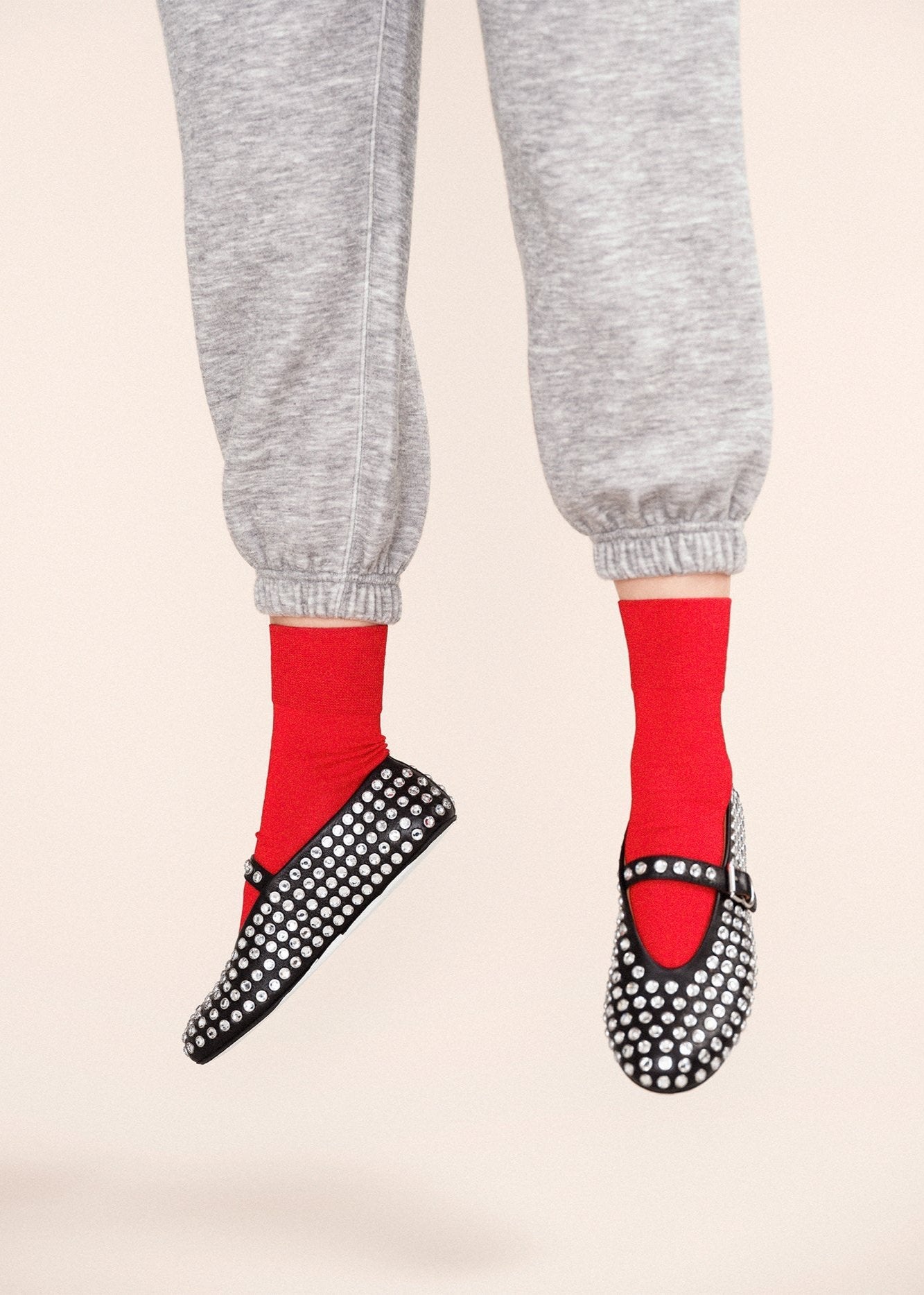 Hansel from Basel: Trouser Crew Sock - Candy Apple