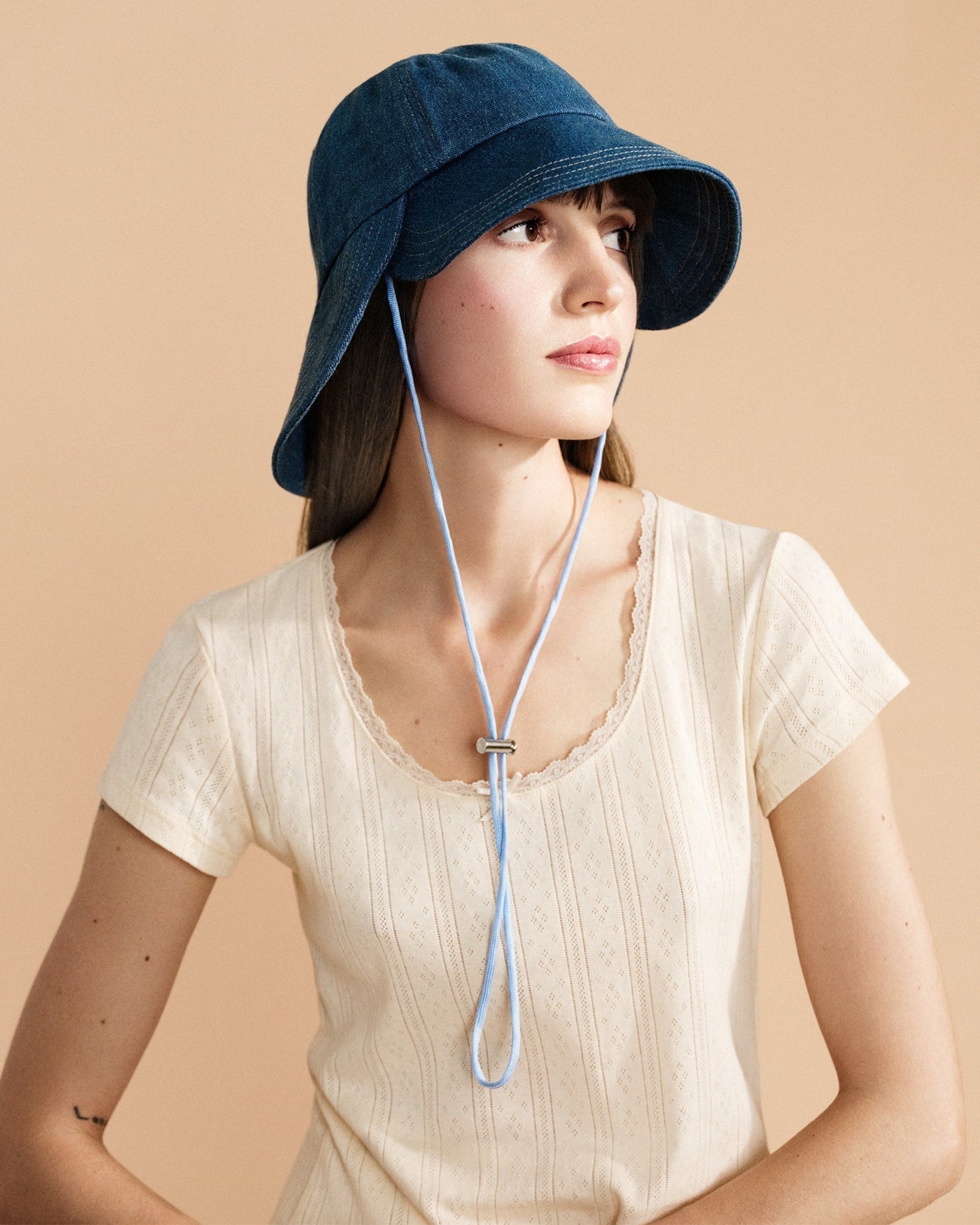 Hansel From Basel: Tulip Bucket Hat - Denim