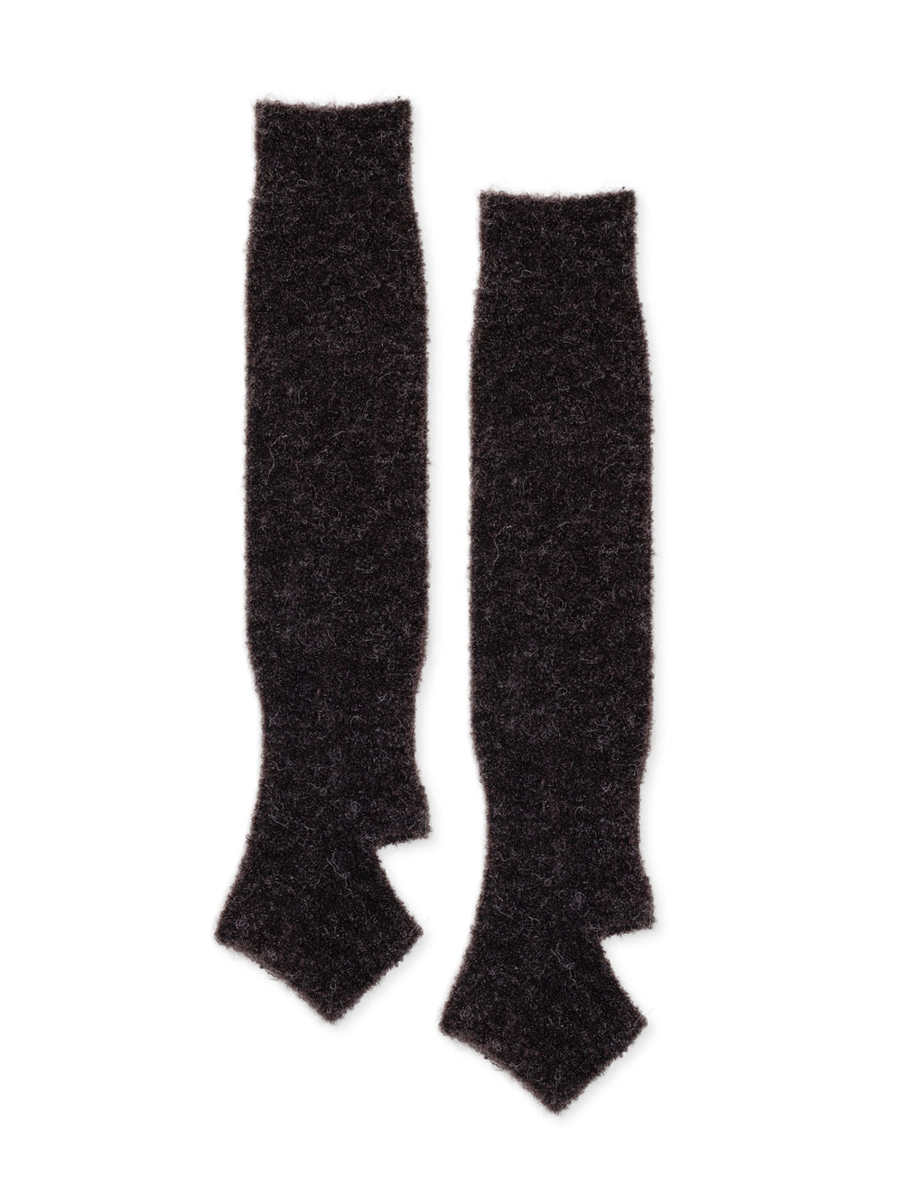 Hansel From Basel: Alpaca Boucle Slouchy Legwarmer - Charcoal