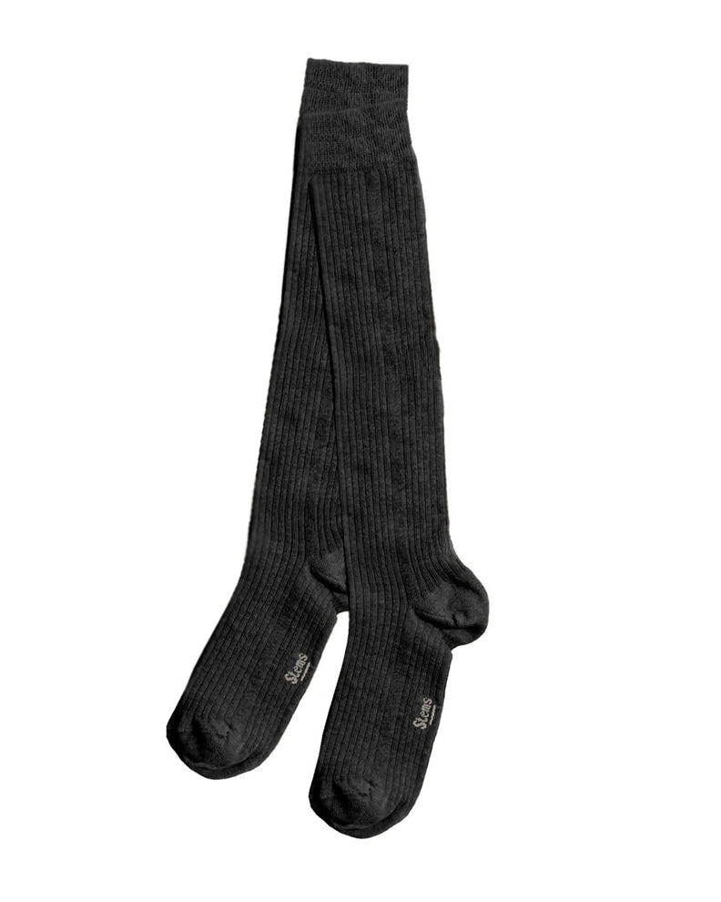 Stems: Cotton Cashmere Knee High Socks - Black