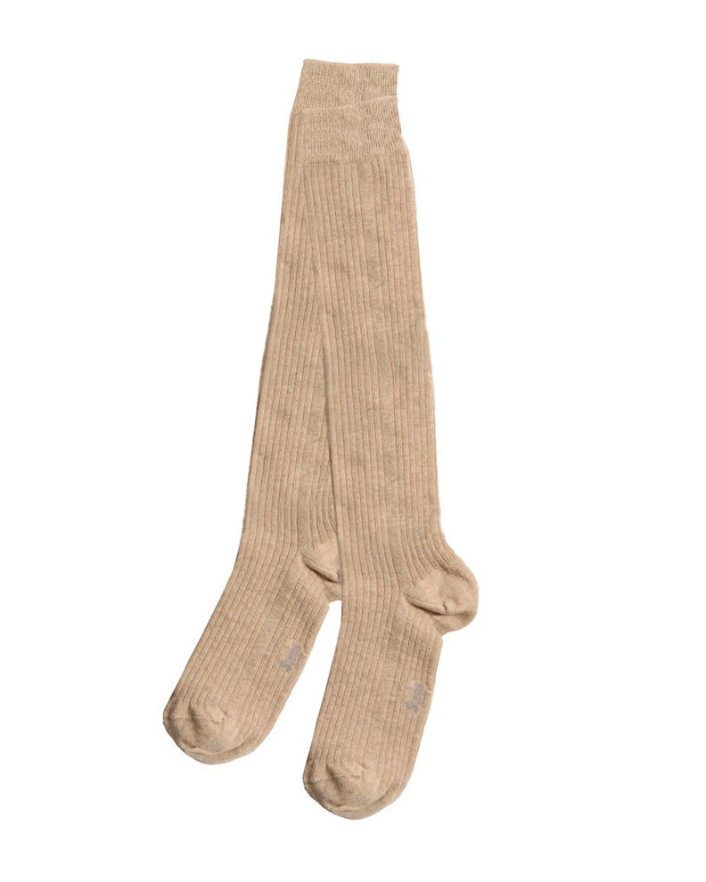 Stems: Cotton Cashmere Knee High Socks - Oat