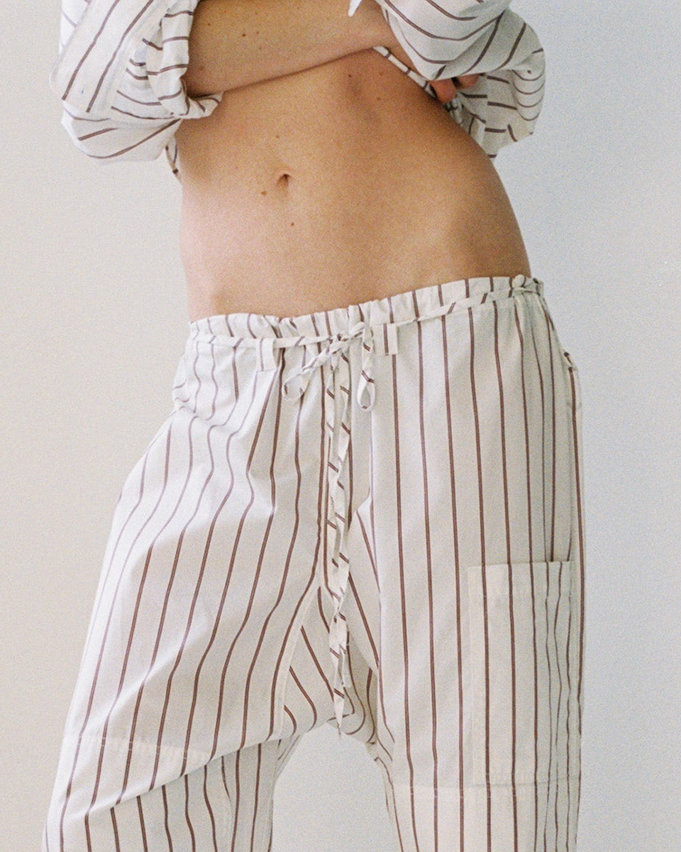 Gil Rodriguez: Lou Pant - Burgundy Stripe