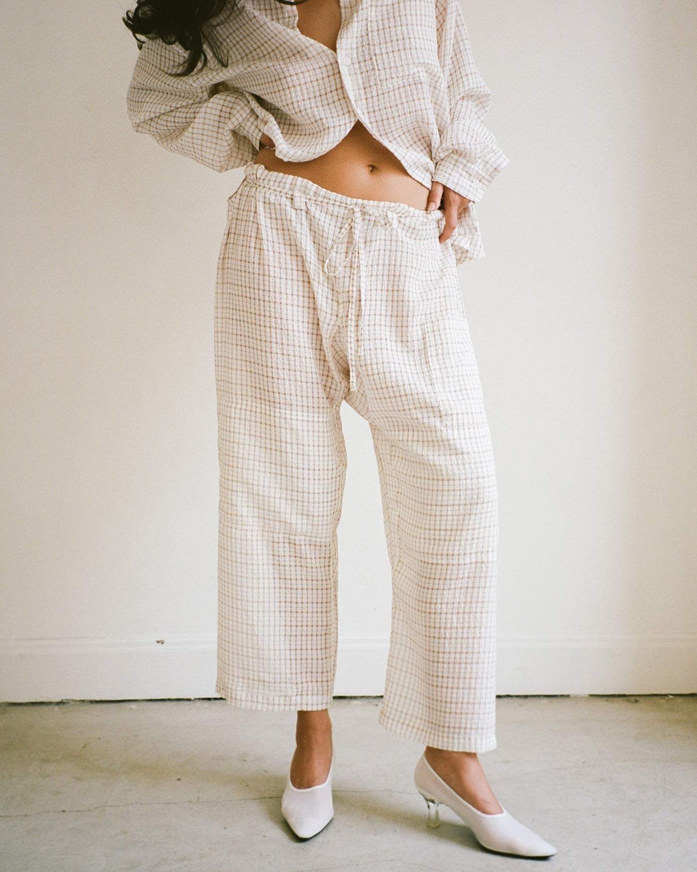 Gil Rodriguez: Lou Pant - White/Tan