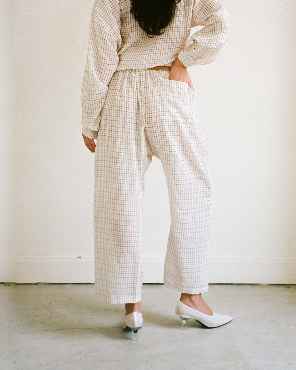 Gil Rodriguez: Lou Pant - White/Tan