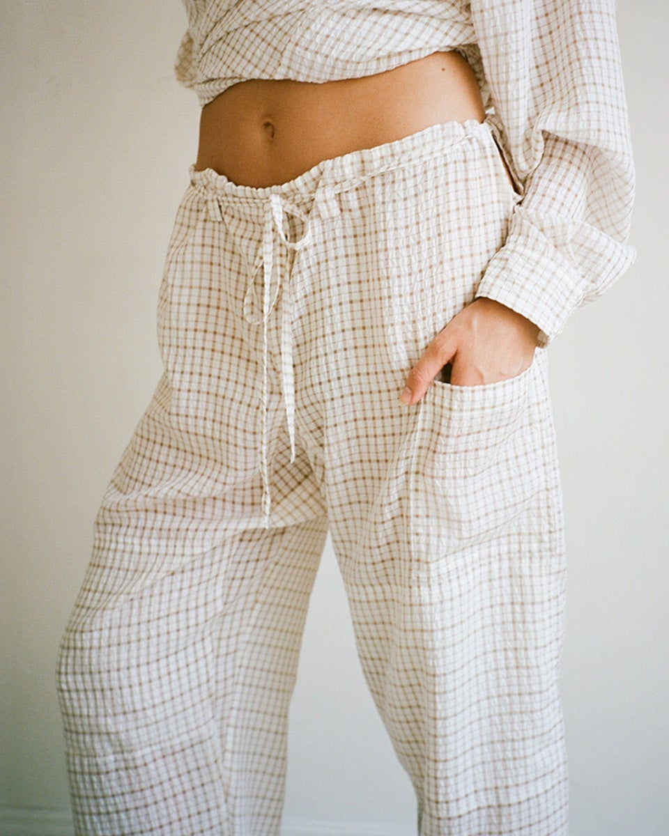 Gil Rodriguez: Lou Pant - White/Tan