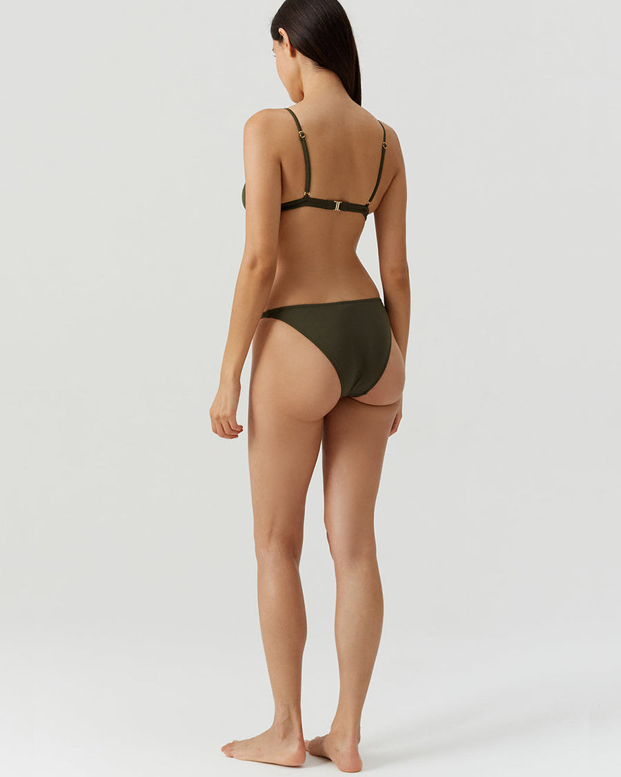 Melissa Odabash: Mexico Low Bikini Bottom - Olive