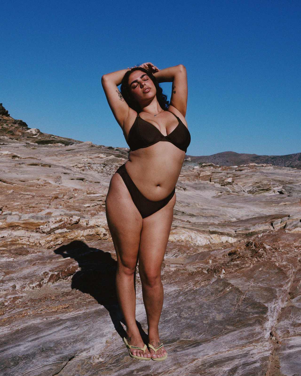 RAQ: 90's Bikini Brief Bottom - Hot Chocolate Shimmer