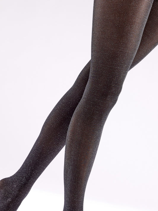 Pretty Polly: Soft Shimmer Opaque Tights - Black