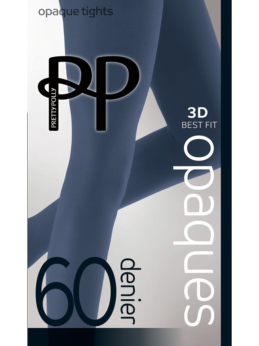 Pretty Polly: Opaque Tights  - Blue