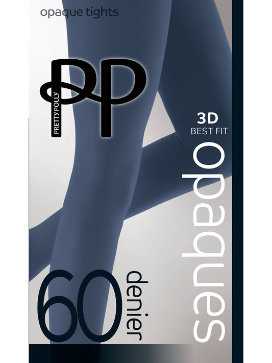 Pretty Polly: Opaque Tights  - Blue