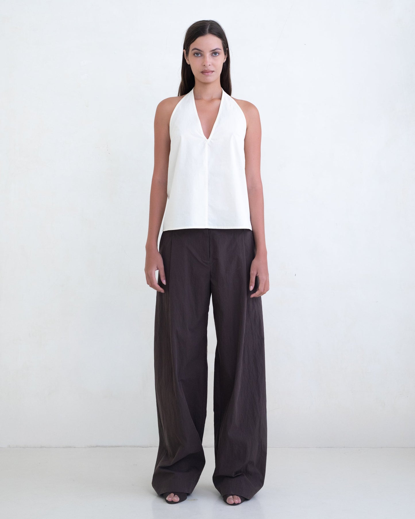 Belle Anna: Posie Halter Top - Butter