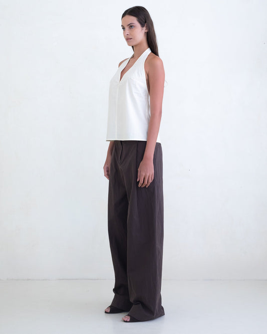 Belle Anna: Posie Halter Top - Butter