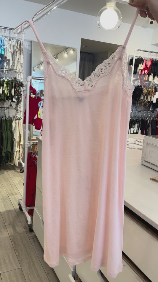 Only Hearts: Organic Cotton Chemise - Cotton Candy