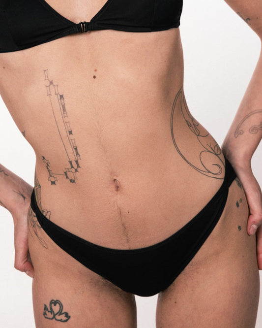 La Fille d'O: Precious Bikini Bottom - Black