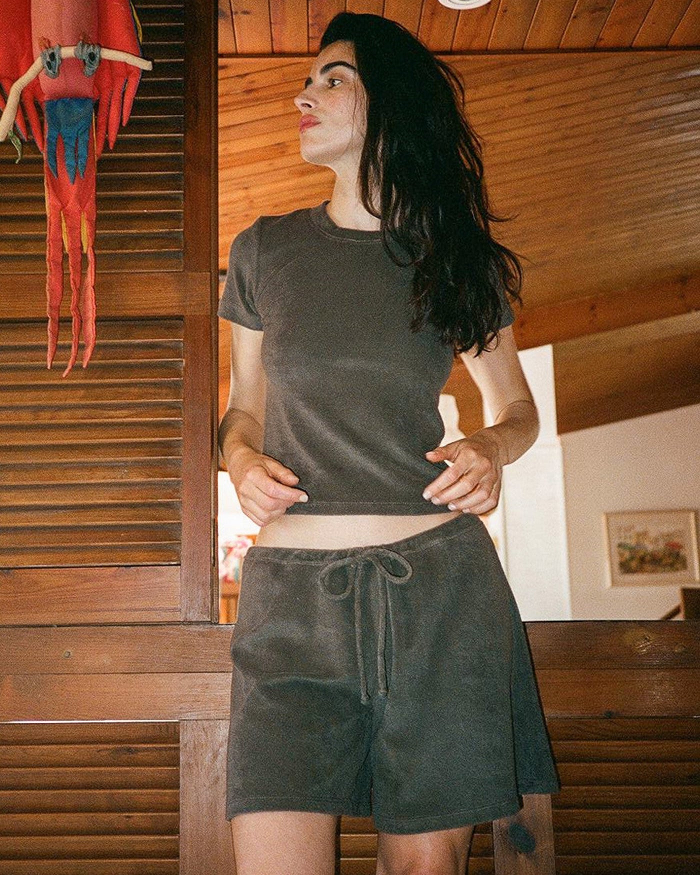 Gil Rodriguez: Terry Corsica Tee - Black