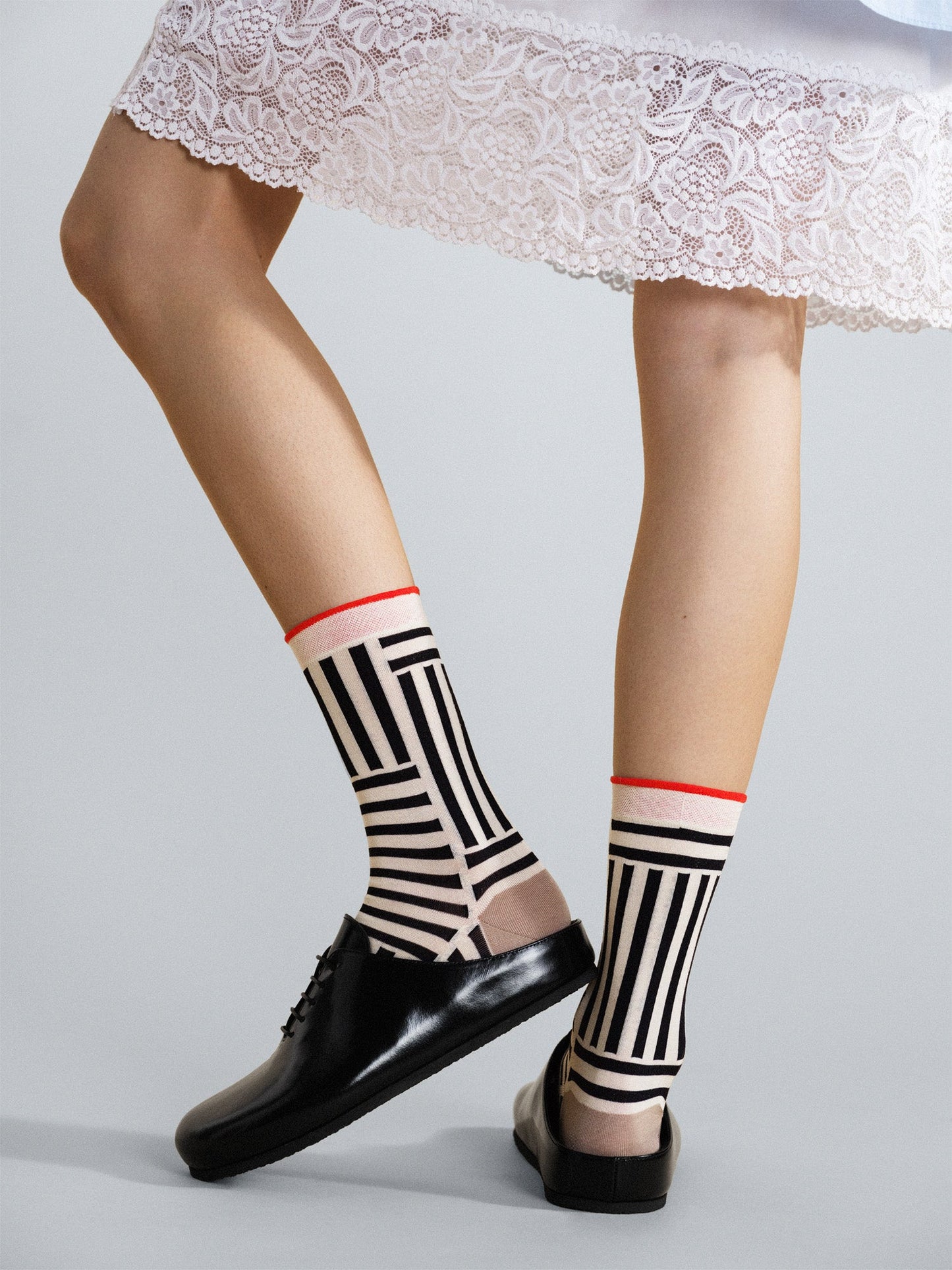 Hansel From Basel: Illusion Crew Sock - Black