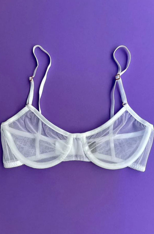 Only Hearts: Whisper Underwire Bra - White