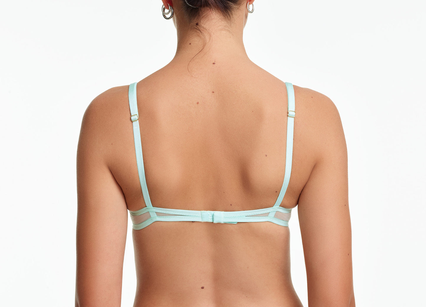 Yasmine Eslami: Jeanne Mesh Underwire Bra - Persian Green