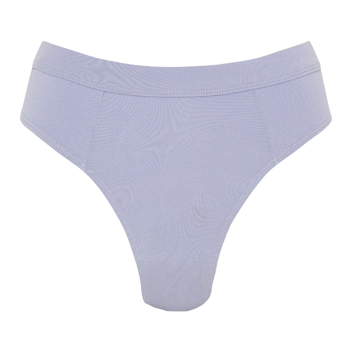 Moons & Junes: Cleo Organic Cotton High-Waisted Thong - Blue