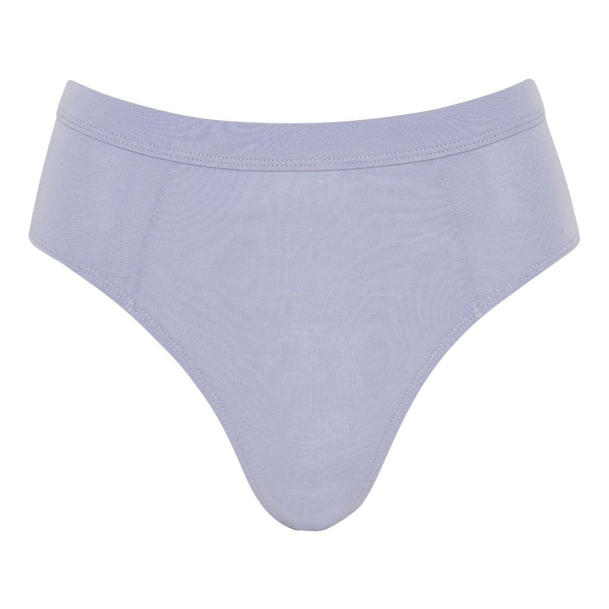 Moons & Junes: Ruth Organic Cotton High-Waisted Brief - Blue