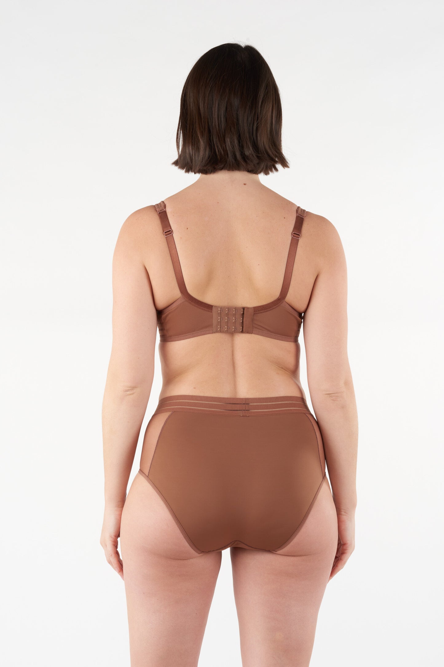 Maison Lejaby: Nufit High-Waisted Brief - Cocoa
