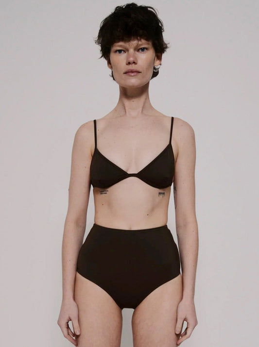 Nu Swim: Yes Fixed Triangle Bikini Top - S, Last One!