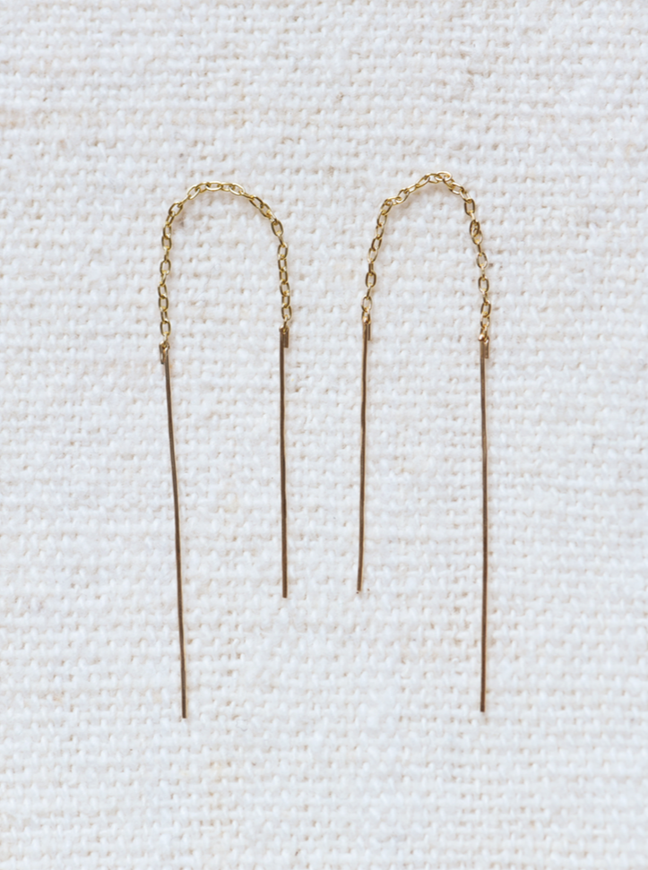 8.6.4: Threader Chain Earrings - Short