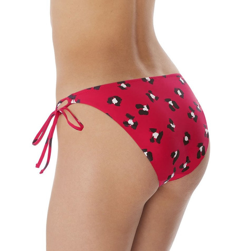 Freya: Leopard Tie Side Bikini Brief - XS