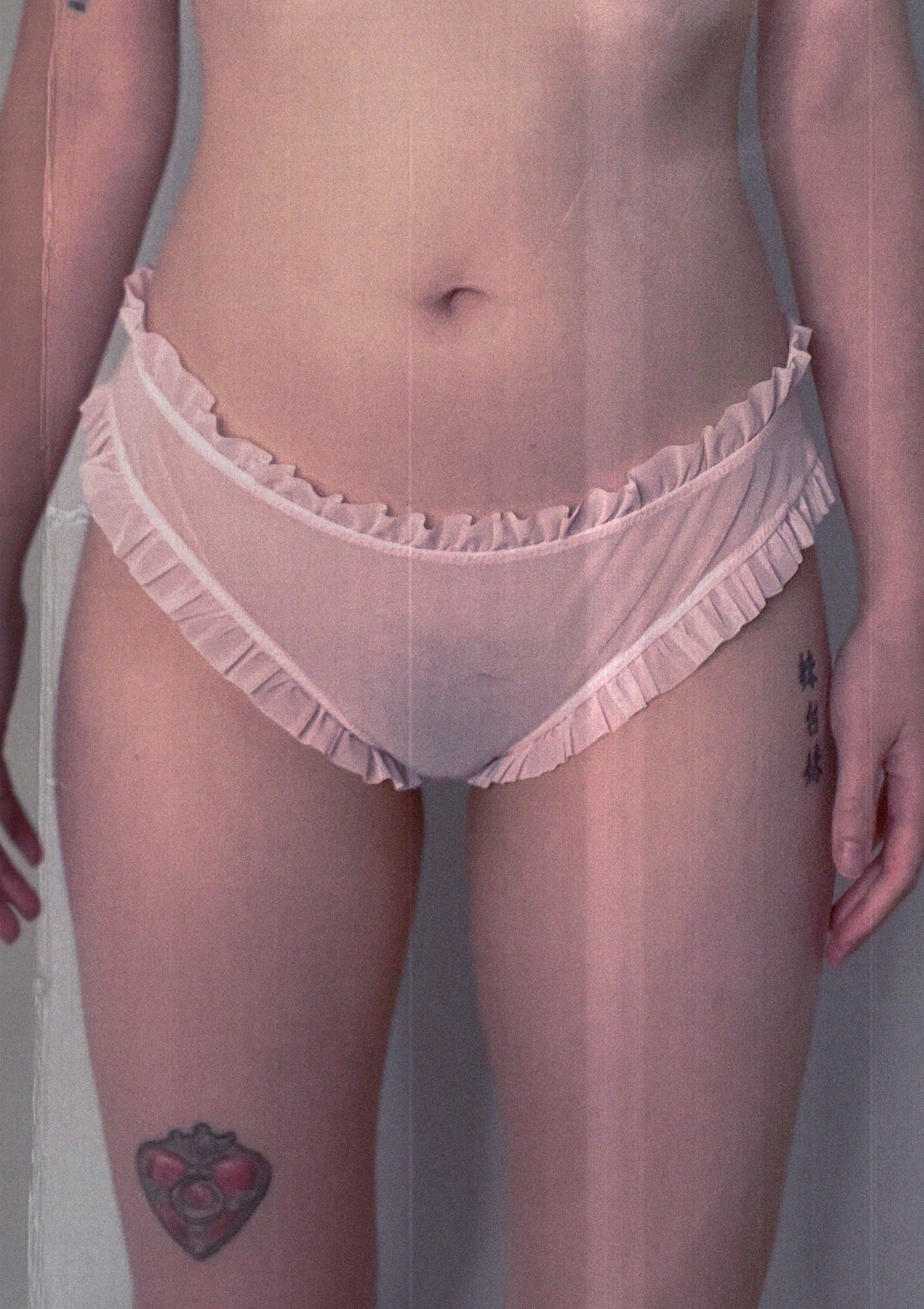The End: Baby One More Time Backless Brief - Pink Mesh