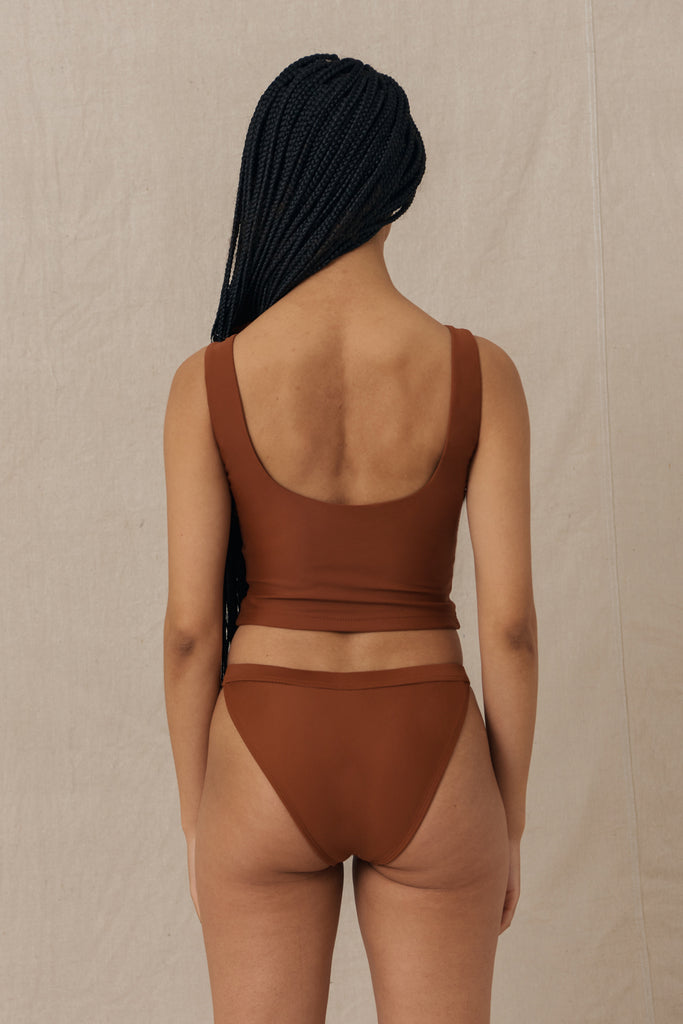 Hakea: Dune Bikini Tank Top - Rust – Azaleas