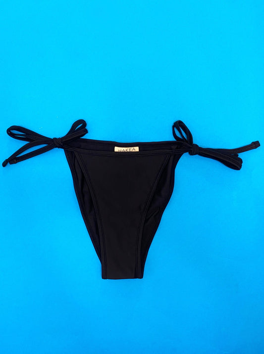 Hakea: Beam Tie Bikini Bottom - Black