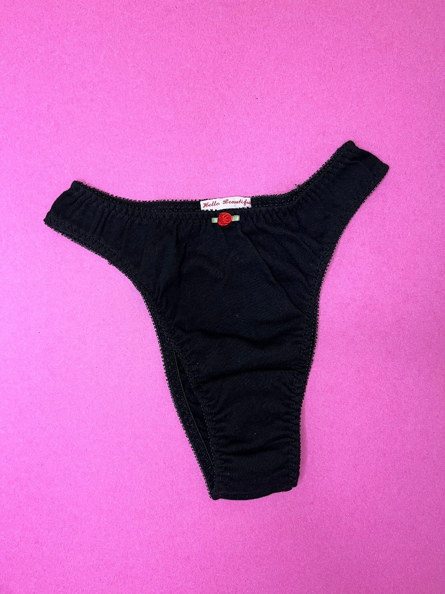 Hello Beautiful: French Cut Panty - Black