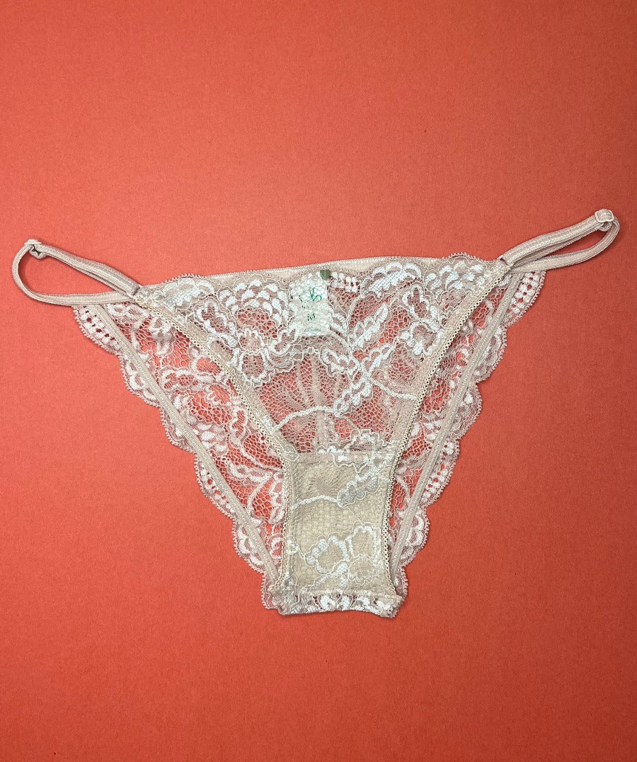 Clo: Fortuna Lace String Bikini  - Rosa Cuarzo