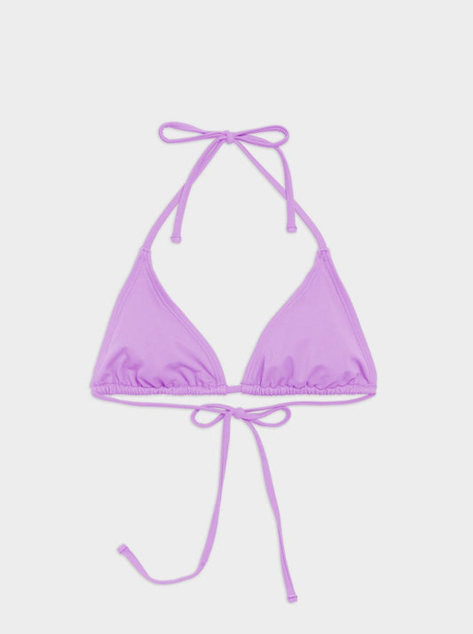 Nu Swim: Drip Tie Bikini Top - Lilac