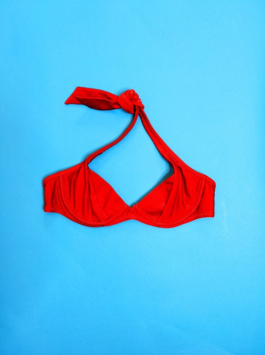 Yasmine Eslami: Julia Plunge Underwire Bikini Top - L, Last One!