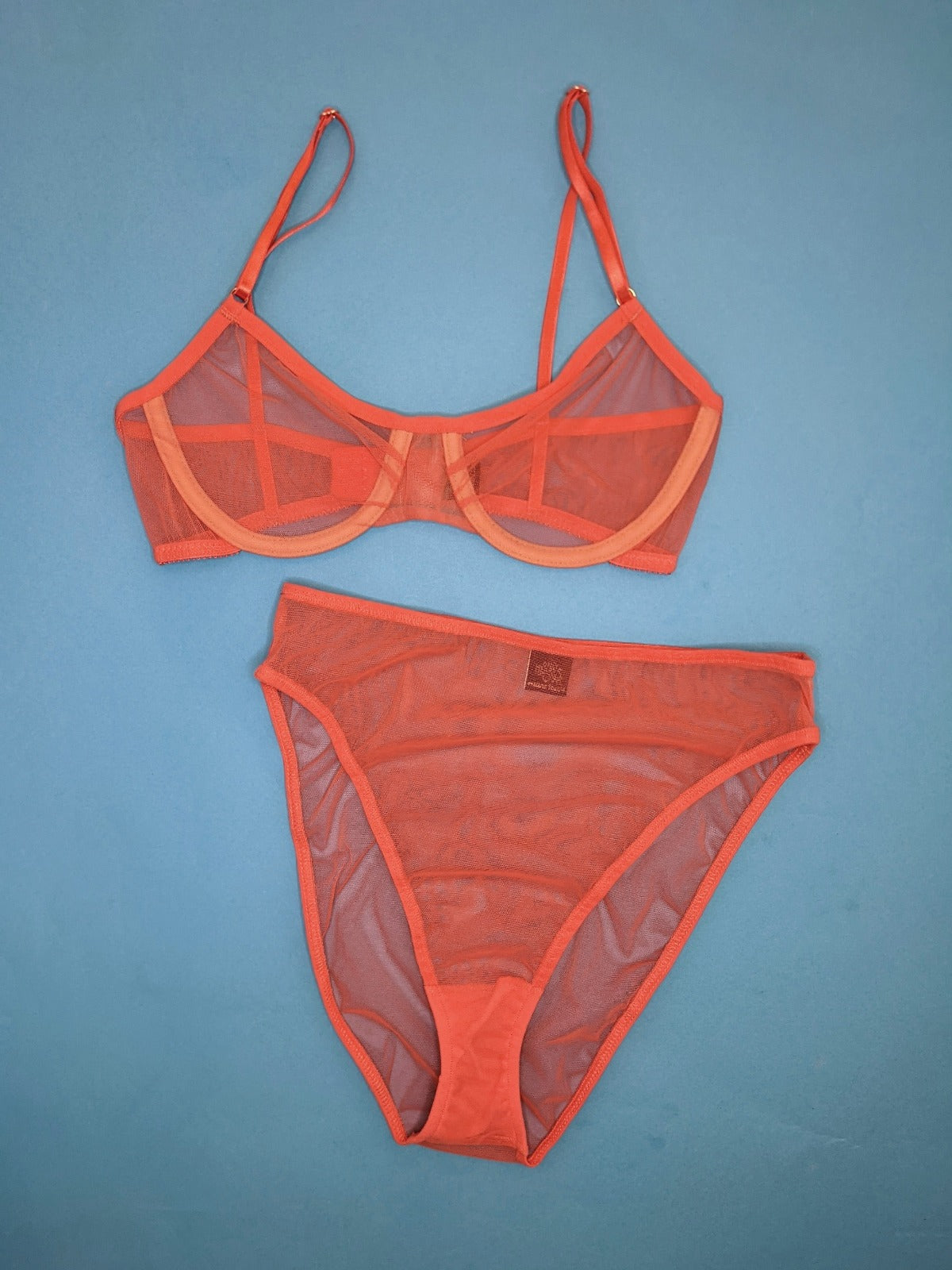 Only Hearts: Whisper High Cut Brief - Tangerine