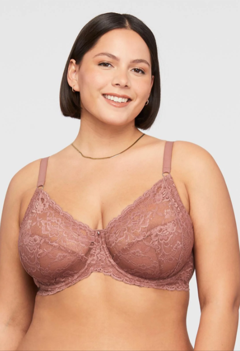 Montelle: Muse Full Cup Lace Bra - E+ Cups Only