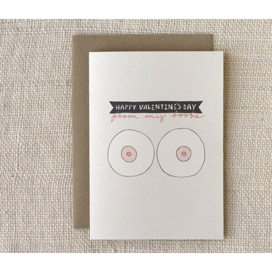 V Day Boobs Card