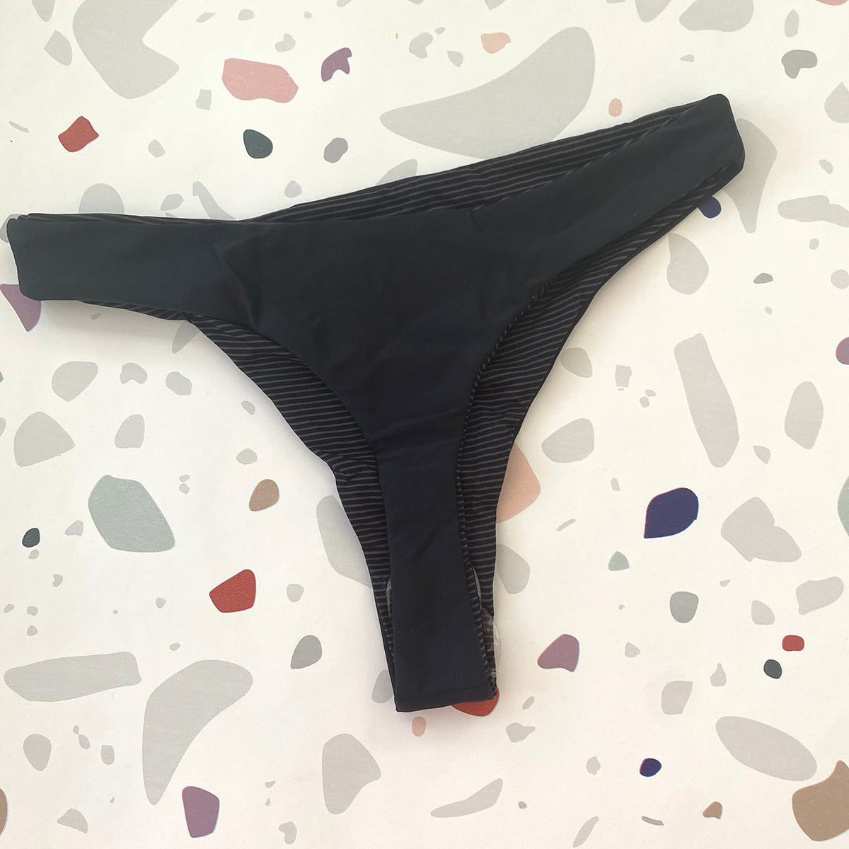 Acacia: Brazil Thong Bikini Bottom  - Ash
