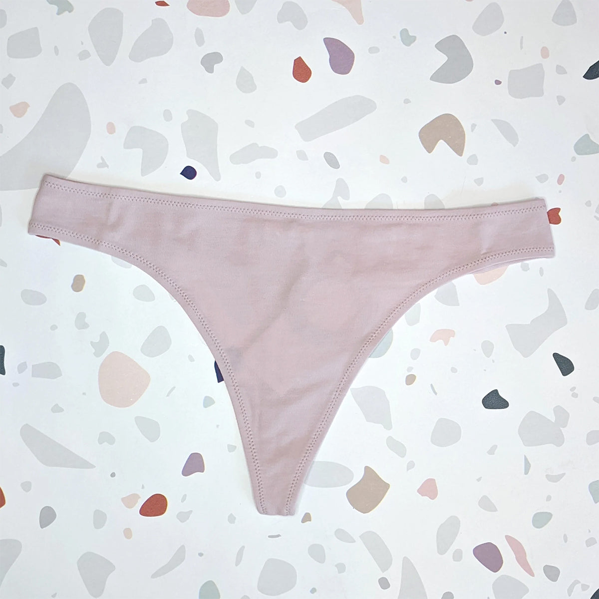 Skin: Genny Cotton Thong - Pink Clay