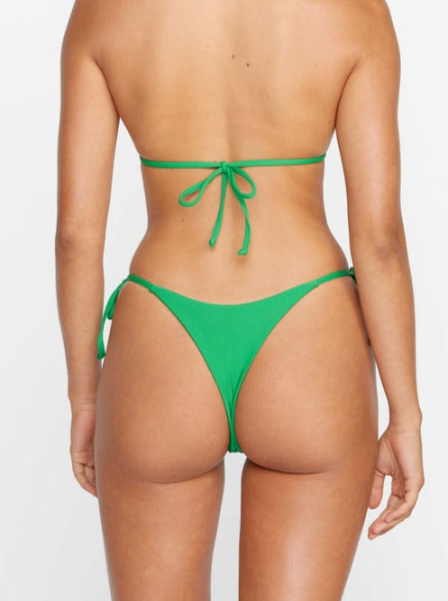 Mikoh: Skye High Leg Tie Side Bikini Bottom - Green