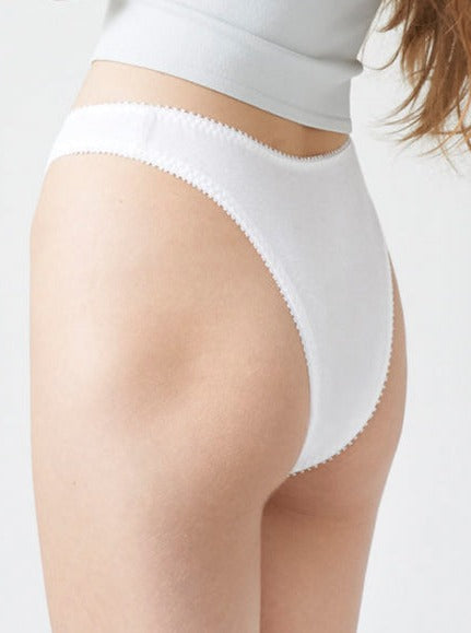 Hello Beautiful: French Cut Panty - White