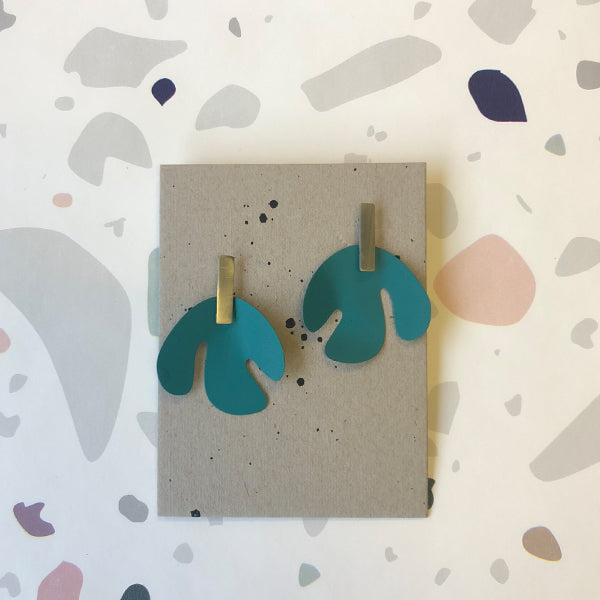 Sibilia: Cut Out Earring - Teal
