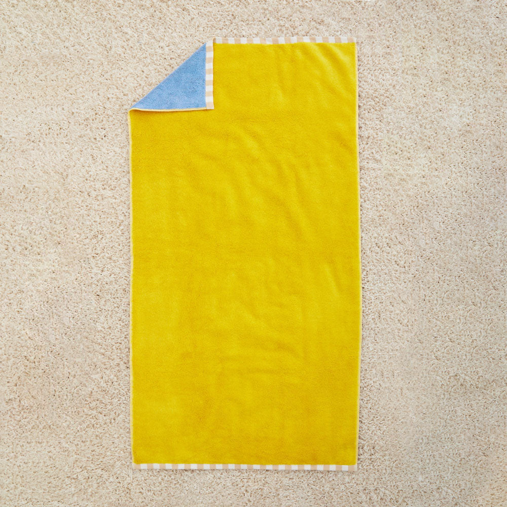 Dusen Dusen: Reversible Beach/Bath Towel - Yellow Cornflower